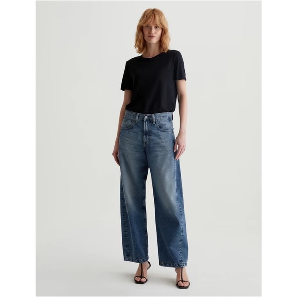 AG Hattie High Rise Barrel Jean Women’s 29 Blue Med Wash Japanese Fabric Hi Rise - Picture 5 of 16